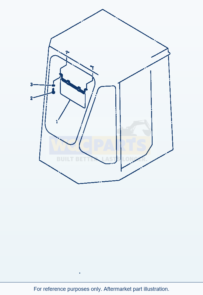 Komatsu WA470-1 Sun Visor(#20001-) parts diagram