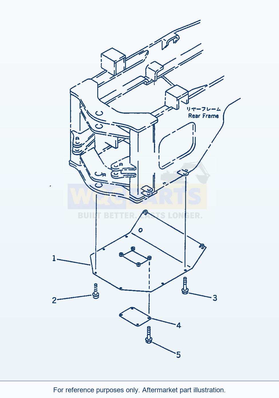 Komatsu WA470-1 Under Guard(#20001-) parts diagram