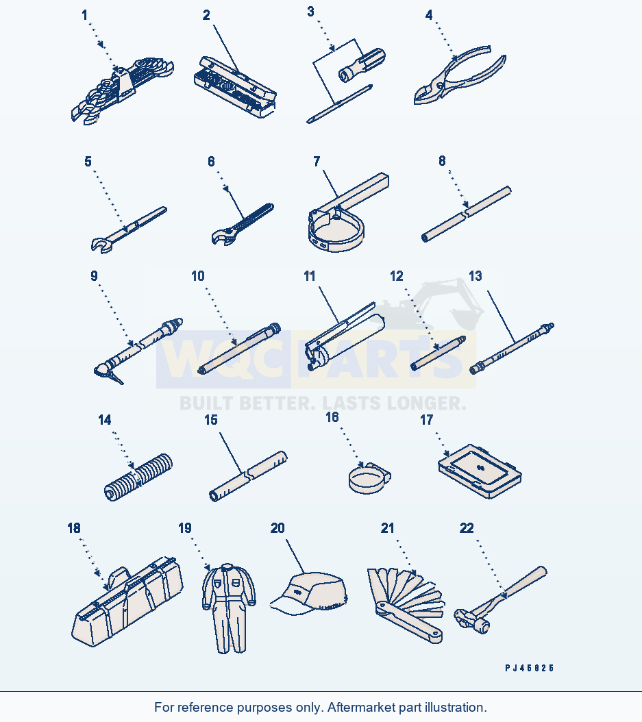 Komatsu WA470-1 Tool(#20001-) parts diagram