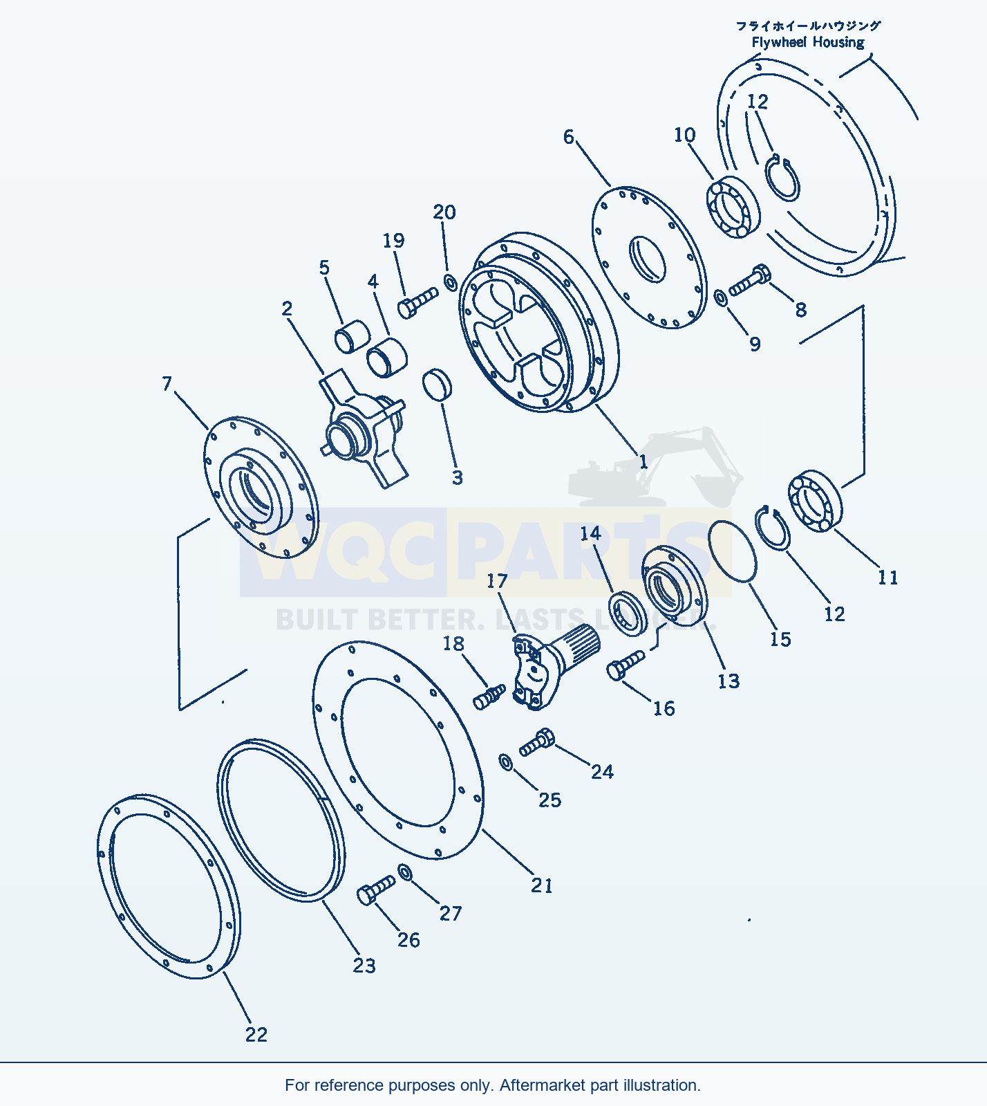 Komatsu WA470-1 Damper(#20001-) parts diagram