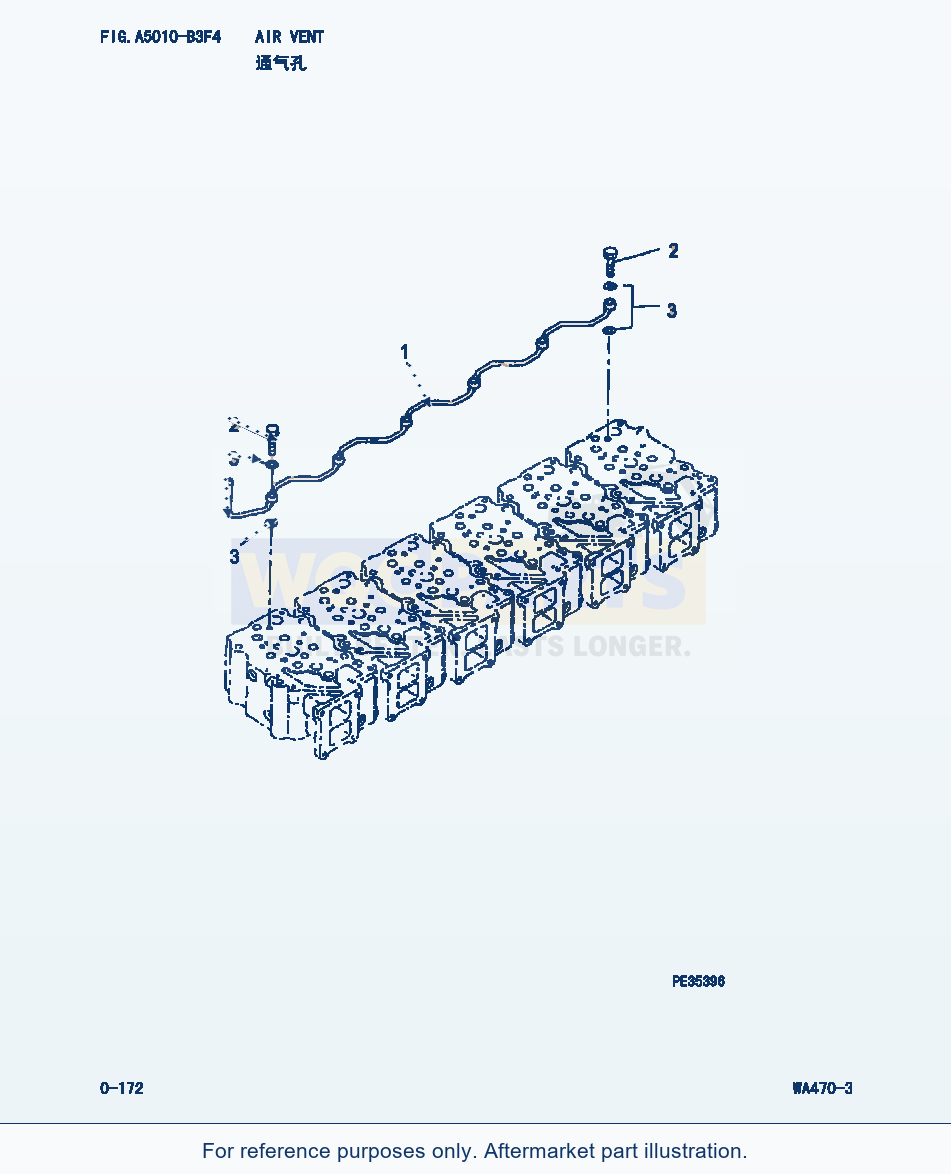 Komatsu WA470-3 Air Vent (|000079) parts diagram
