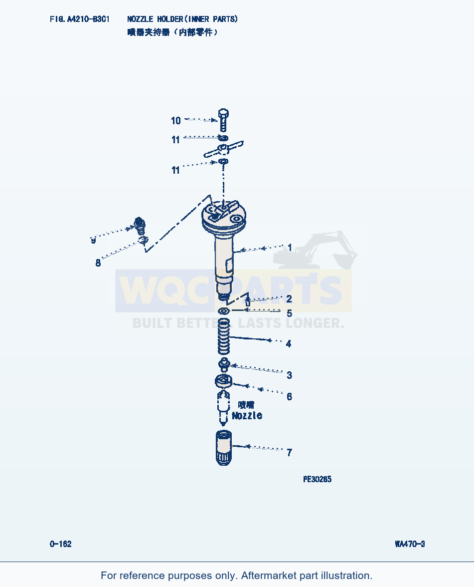 Komatsu WA470-3 Nozzle Holder(Inner Parts) (|000074) parts diagram