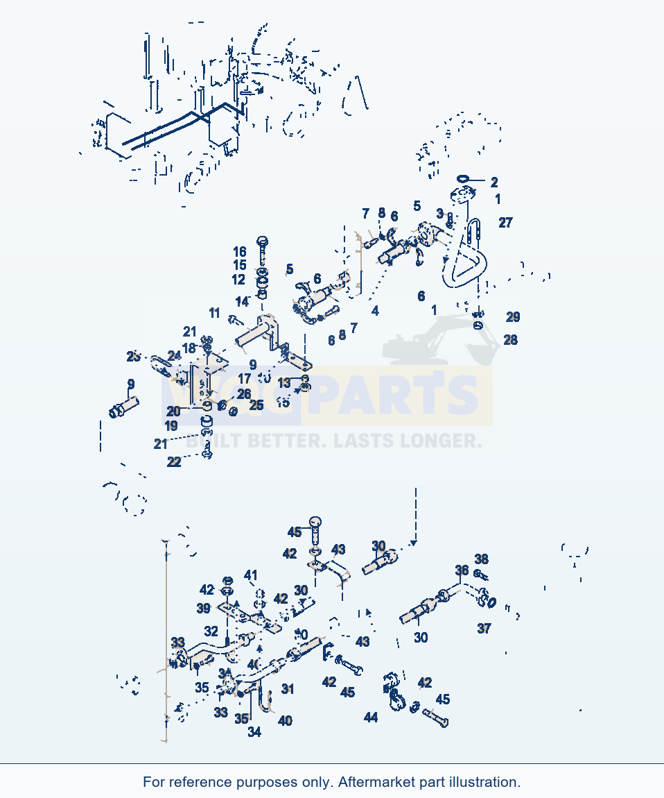Komatsu WA470-3 Hydraulic Oil Cooling parts diagram