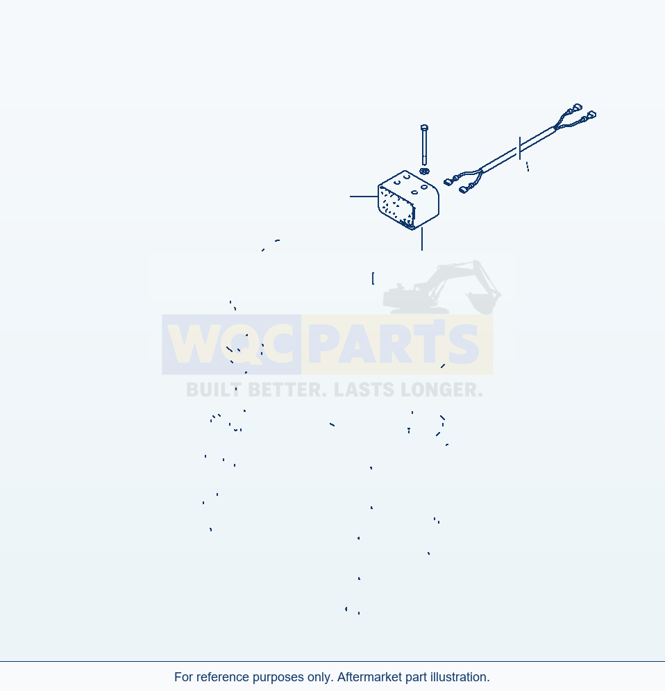 Komatsu WA470-3 Back Up Alarm parts diagram