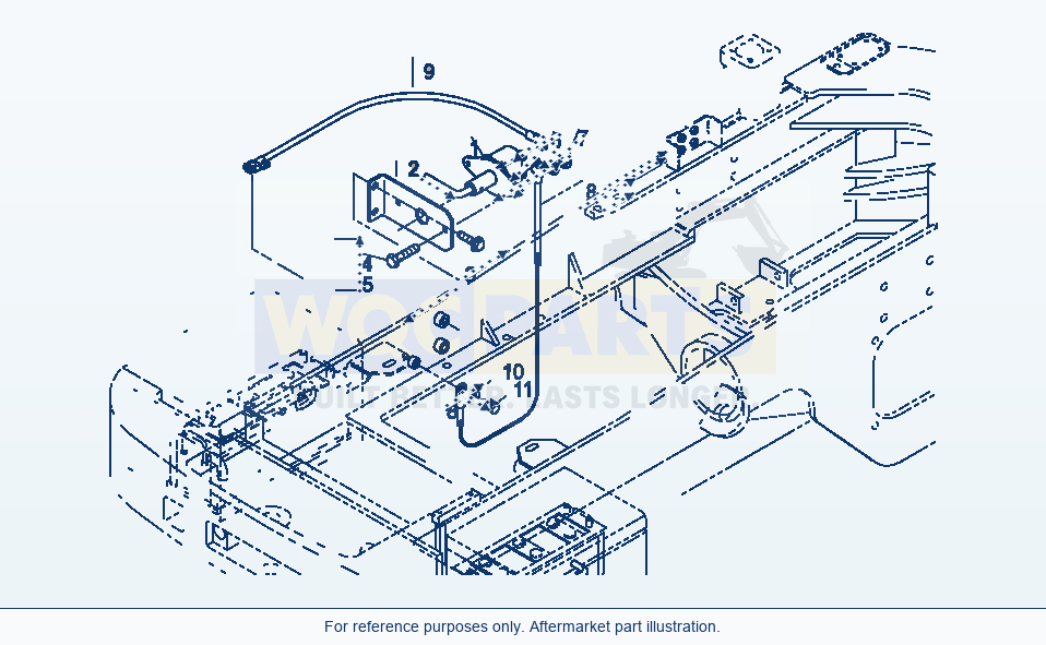 Komatsu WA470-3 Battery Main Switch parts diagram