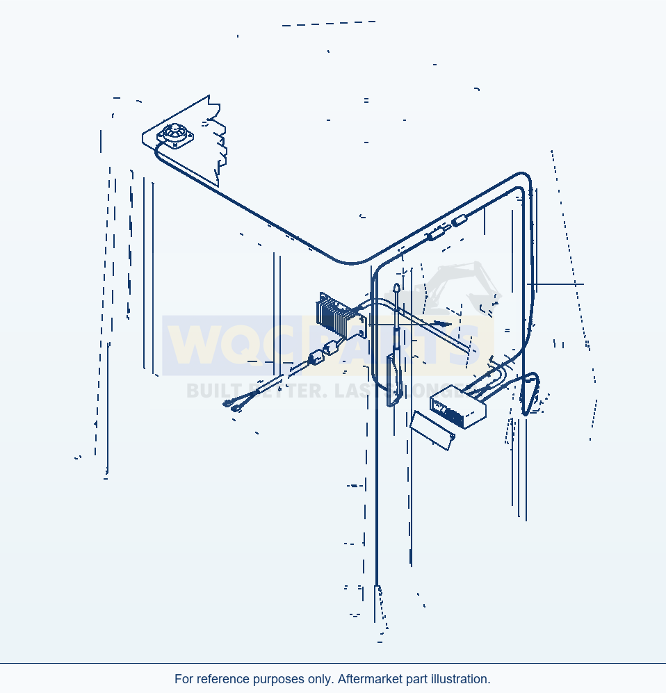 Komatsu WA470-3 Radio parts diagram