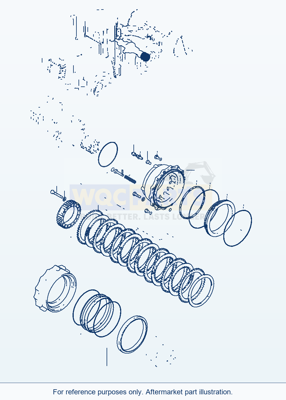 Komatsu WA470-3 Rear Axle — Brake (Gj2K3303) parts diagram