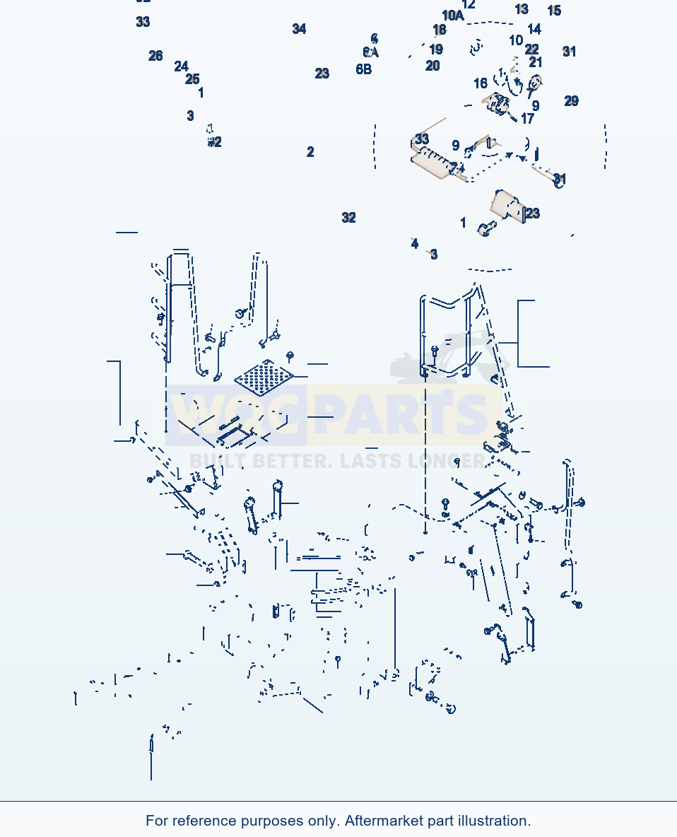 Komatsu WA470-3 Ladder parts diagram