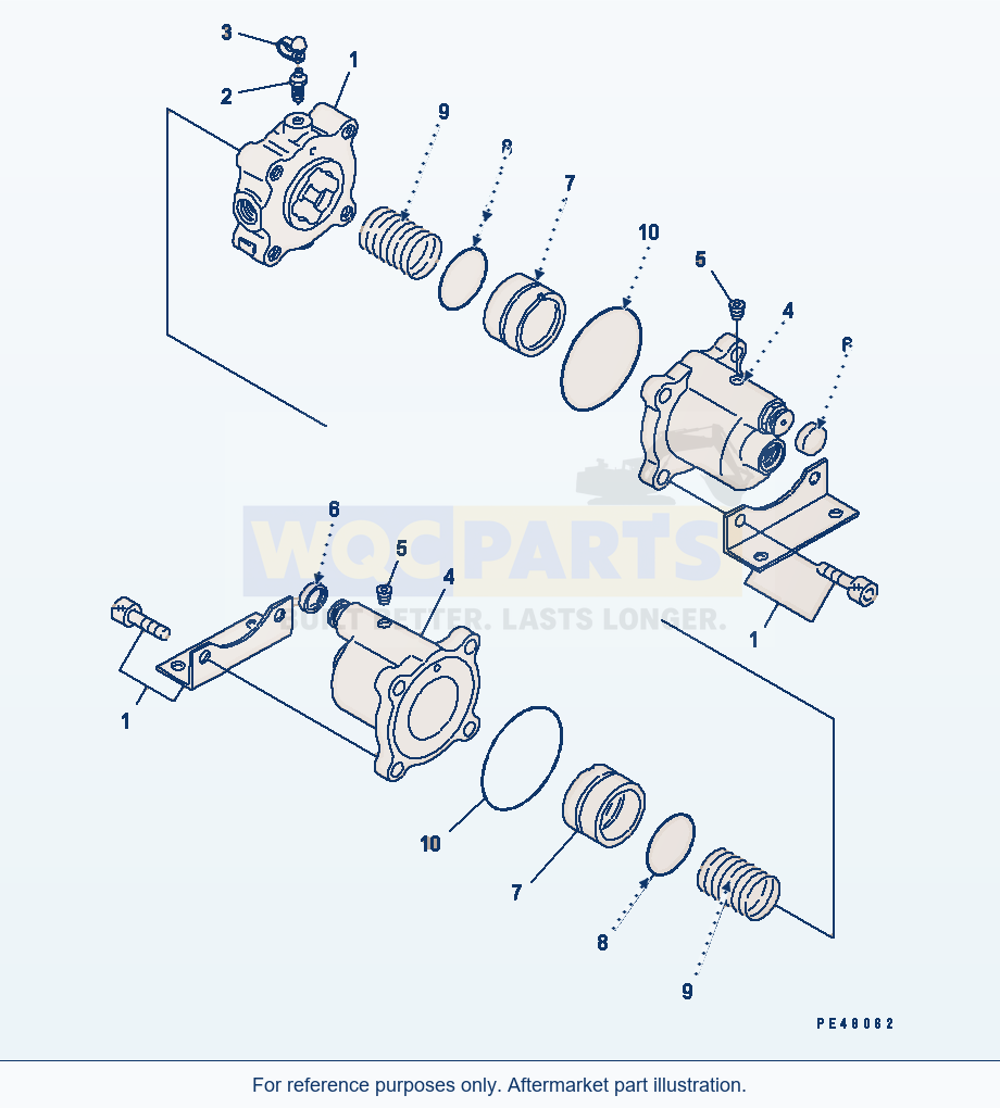 Komatsu WA470-3 Slack Adjuster(#50001-) parts diagram