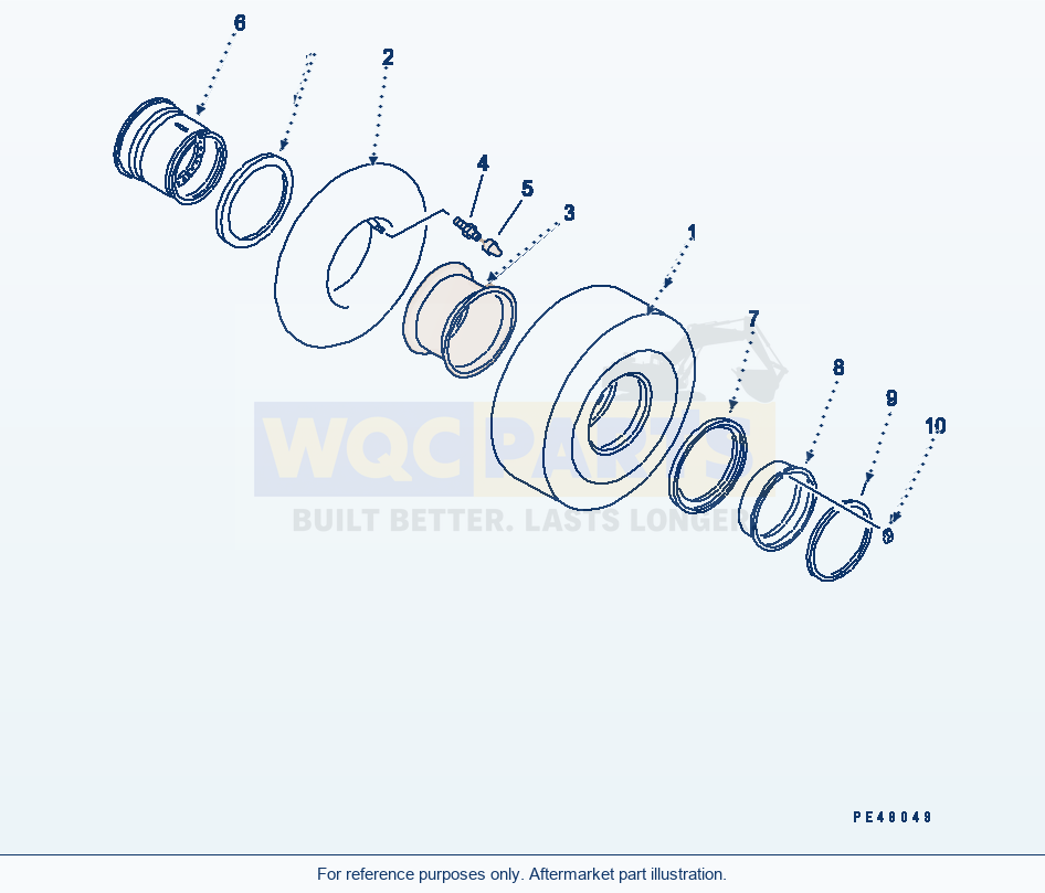 Komatsu WA470-3 Wheel And Tire(#50001-) parts diagram