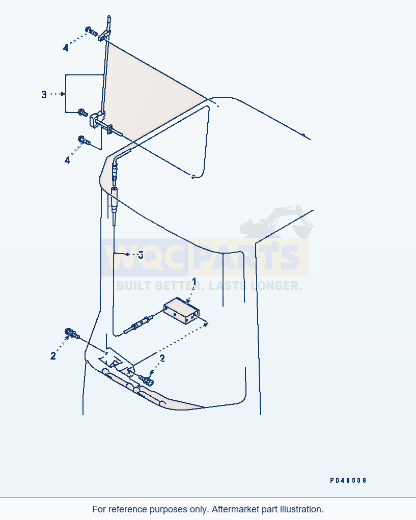 Komatsu WA470-3 Car Radio(#50001-) parts diagram