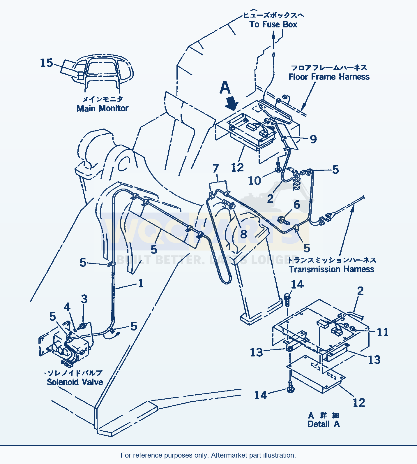 Komatsu WA470-3 Electrical System (E.C.S.S. Line)(#50001-) parts diagram