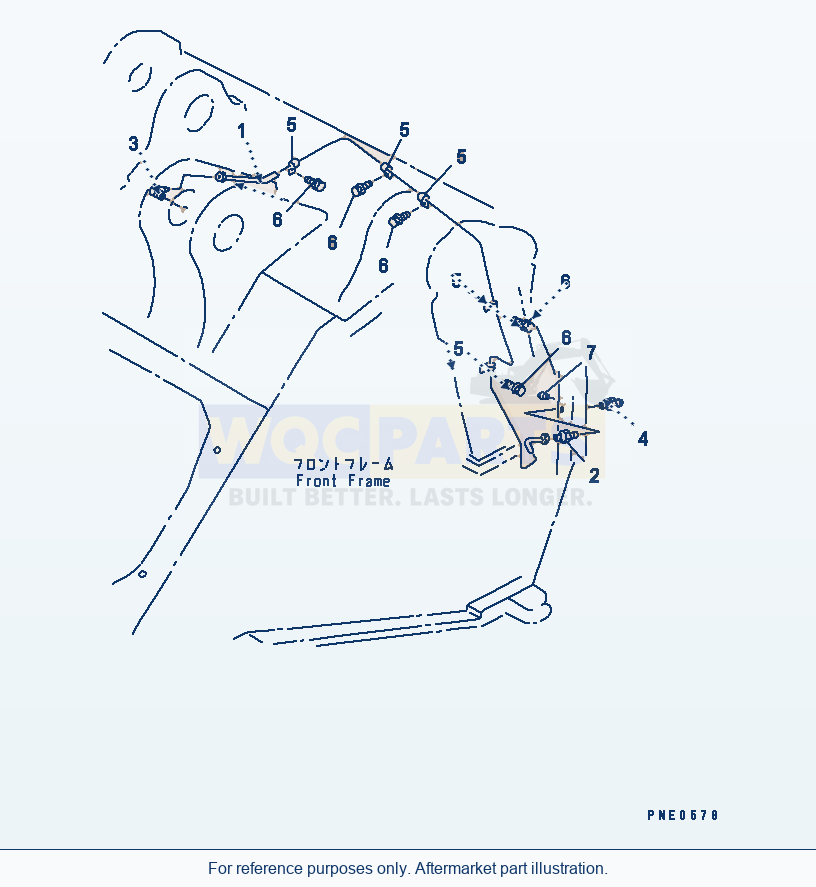 Komatsu WA470-3 Lubricator (Work Equipment)(#50001-) parts diagram