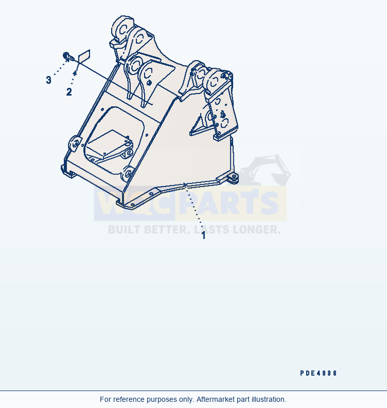 Komatsu WA470-3 Front Frame (Front Frame) parts diagram