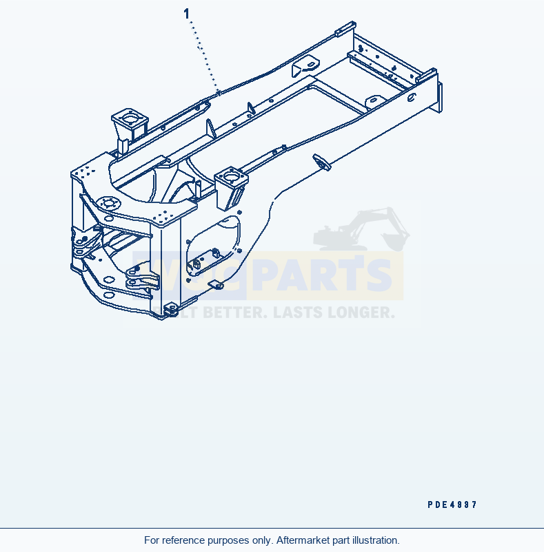 Komatsu WA470-3 Rear Frame (Rear Frame) (Cold Terrain Spec) parts diagram