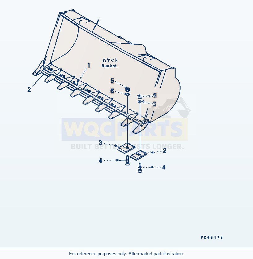 Komatsu WA470-3 Segment Edge(#50001-) parts diagram