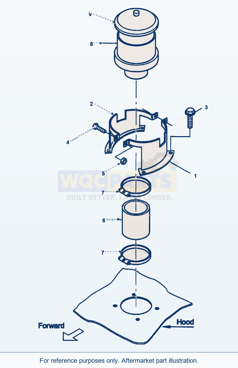 Komatsu WA470-5 Air Cleaner, Special Equipment (Gj2K3049) parts diagram