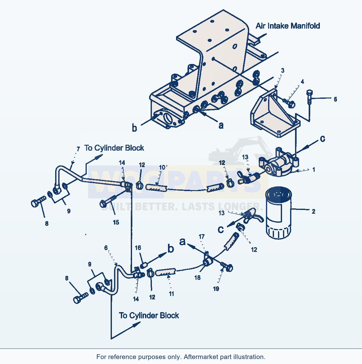 Komatsu WA470-5 Cooling System (Gj2K2659) parts diagram