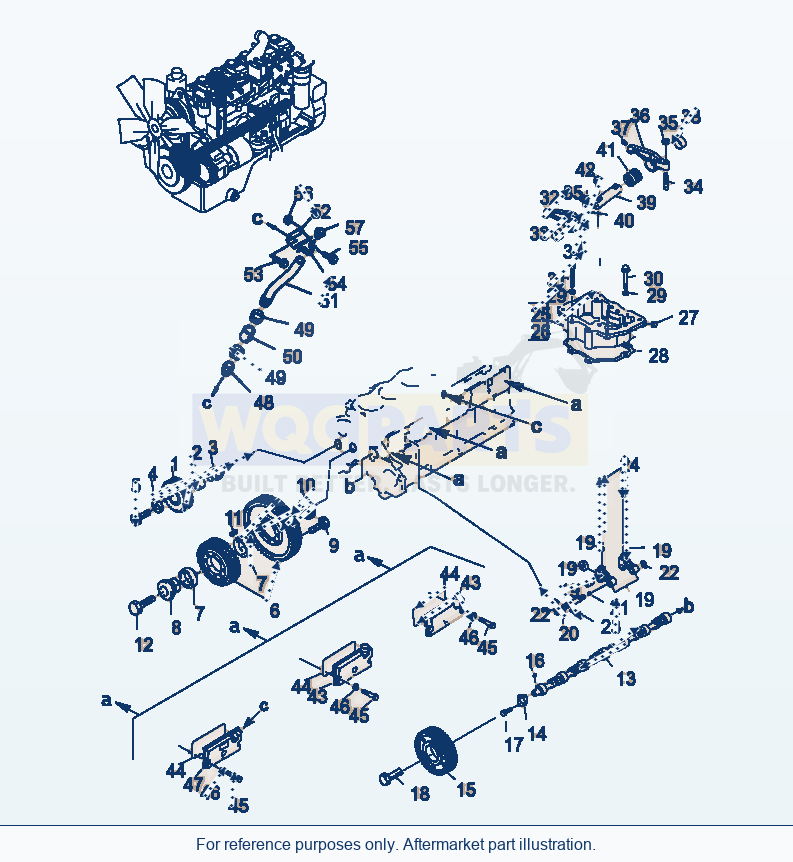 Komatsu WA470-5 Engine Timing Gear (Gj2K2654) parts diagram