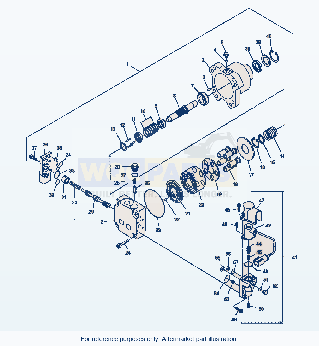 Komatsu WA470-5 Fan, Fan Drive Motor (Gj2K2673) parts diagram