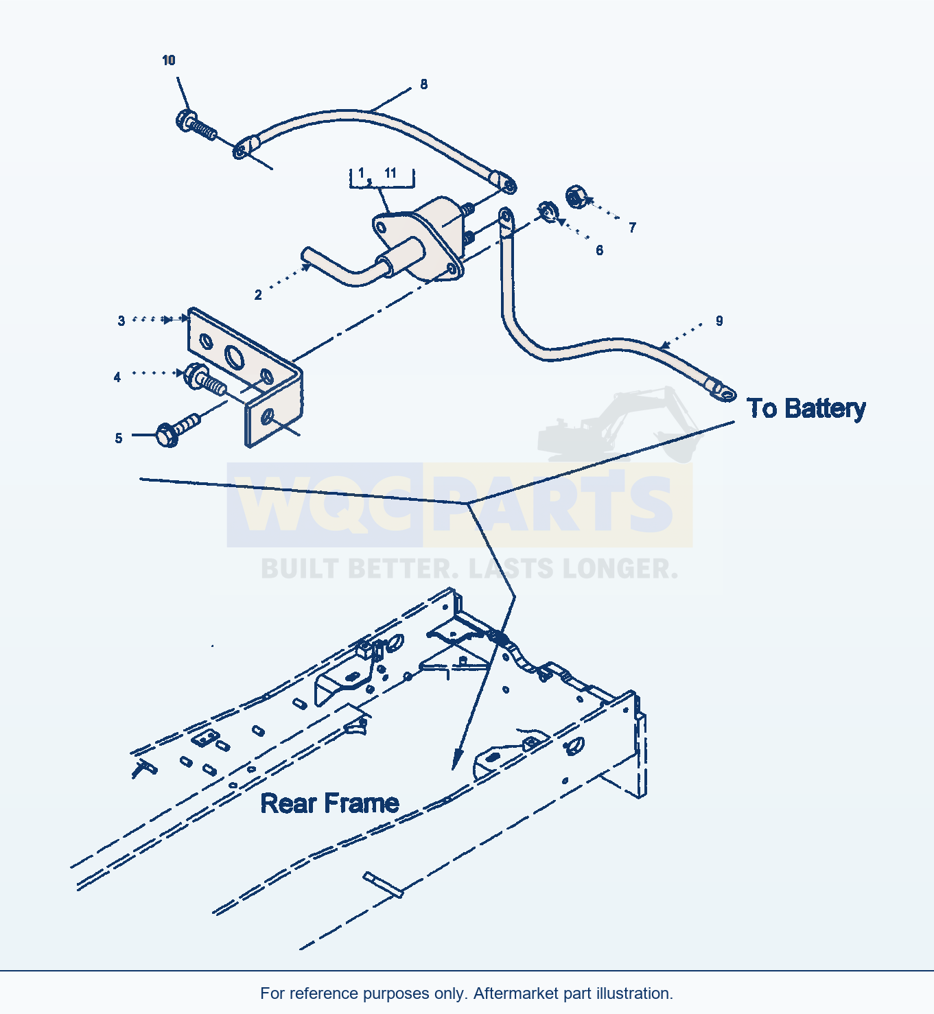 Komatsu WA470-5 Battery Main Switch (Gj2K3056) parts diagram