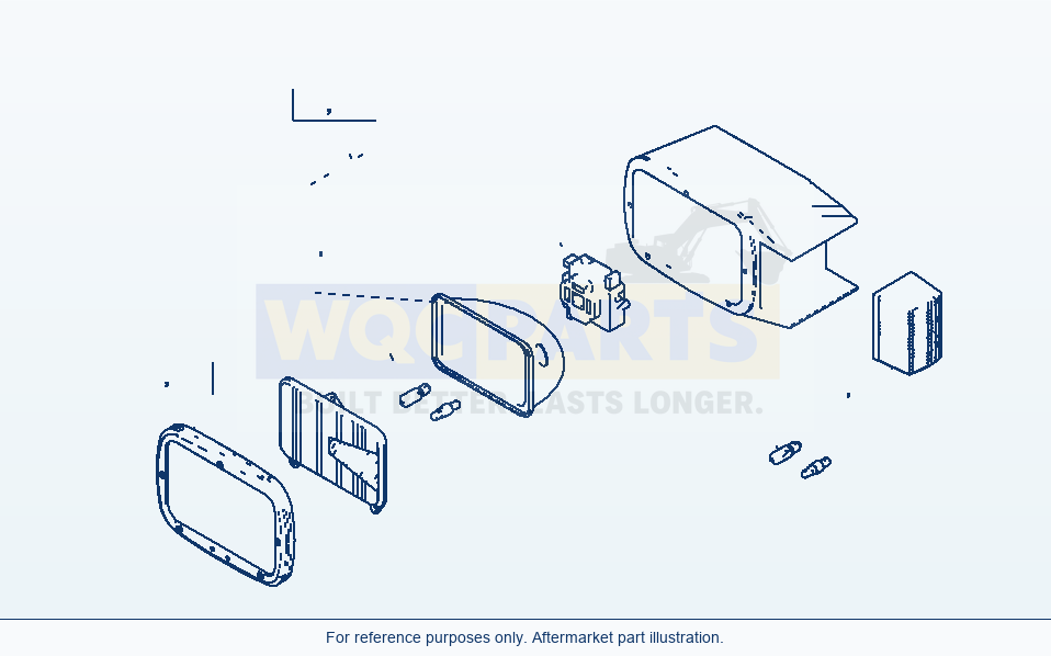 Komatsu WA470-5 Electric System, Lighting Unit (Gj2K2684) parts diagram