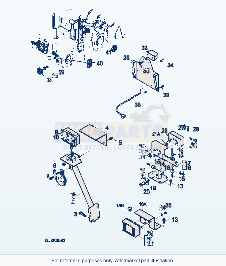 Komatsu WA470-5 Electric System, Lighting Unit parts diagram