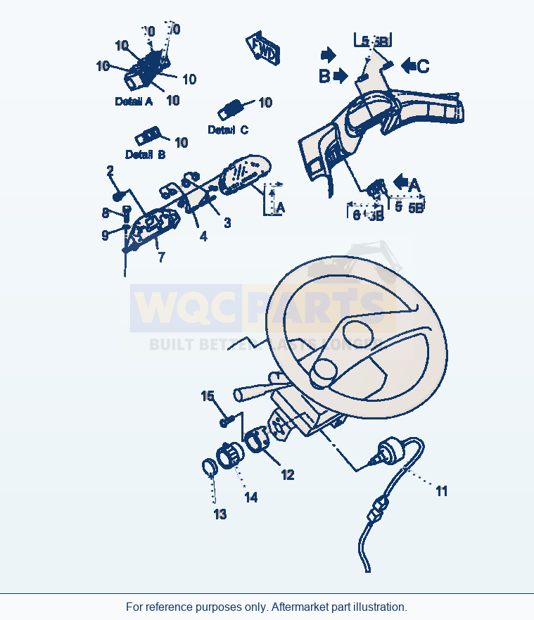 Komatsu WA470-5 Instrument Box And Attaching Parts (Gj2K2619) parts diagram