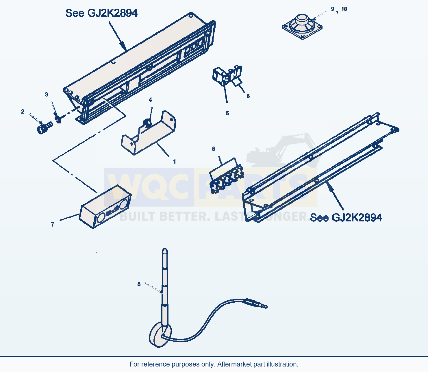 Komatsu WA470-5 Radio (Gj2K2906) parts diagram