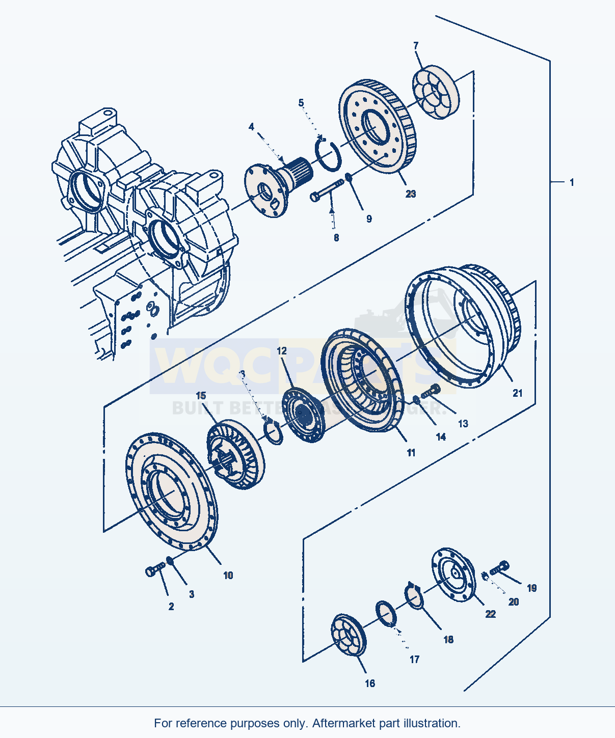 Komatsu WA470-5 Torque Converter (Gj2K2694) parts diagram