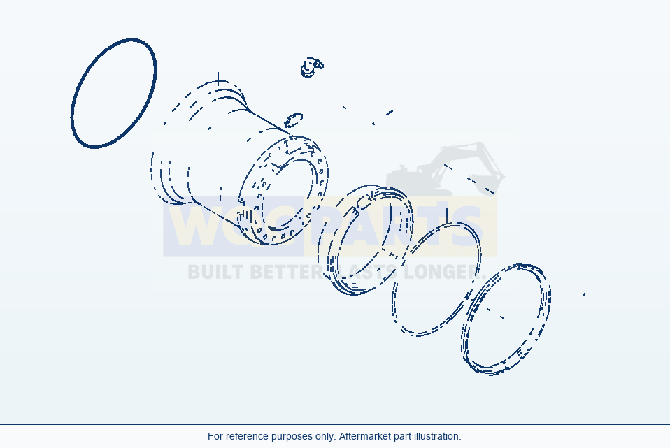 Komatsu WA470-5 Disc Wheel (Gj2K2709) parts diagram