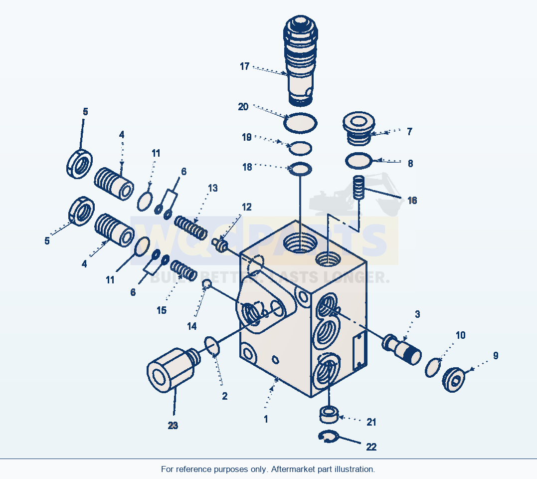 Komatsu WA470-5 Pressure Regulator (Gj2K2872) parts diagram