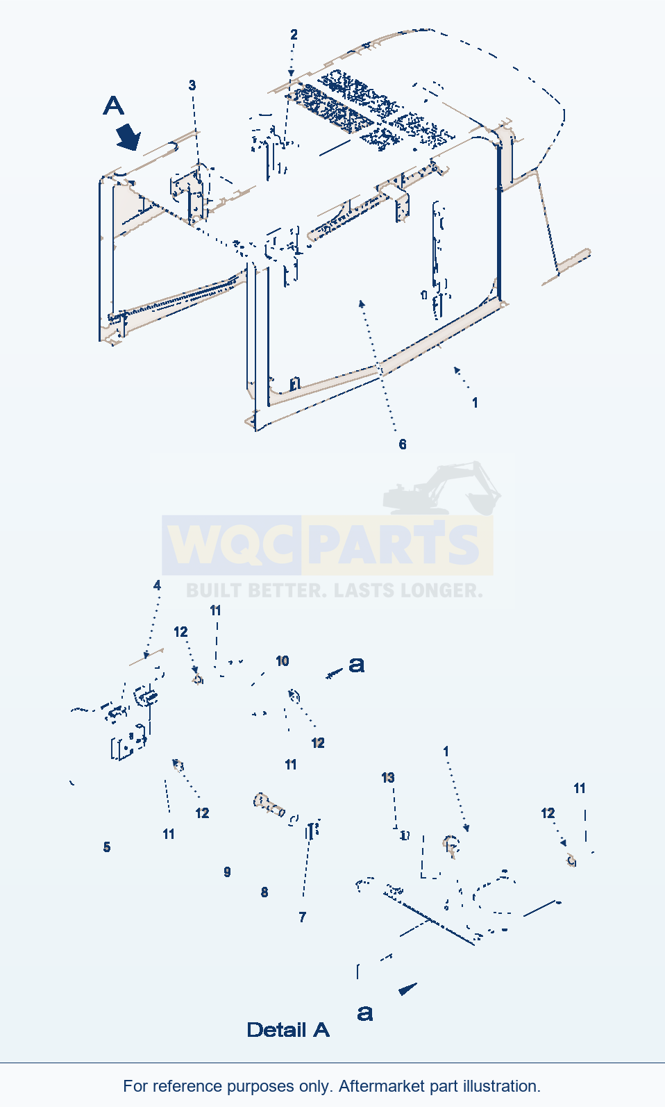Komatsu WA470-5 Bonnet, Attaching Parts (Gj2K2880) parts diagram