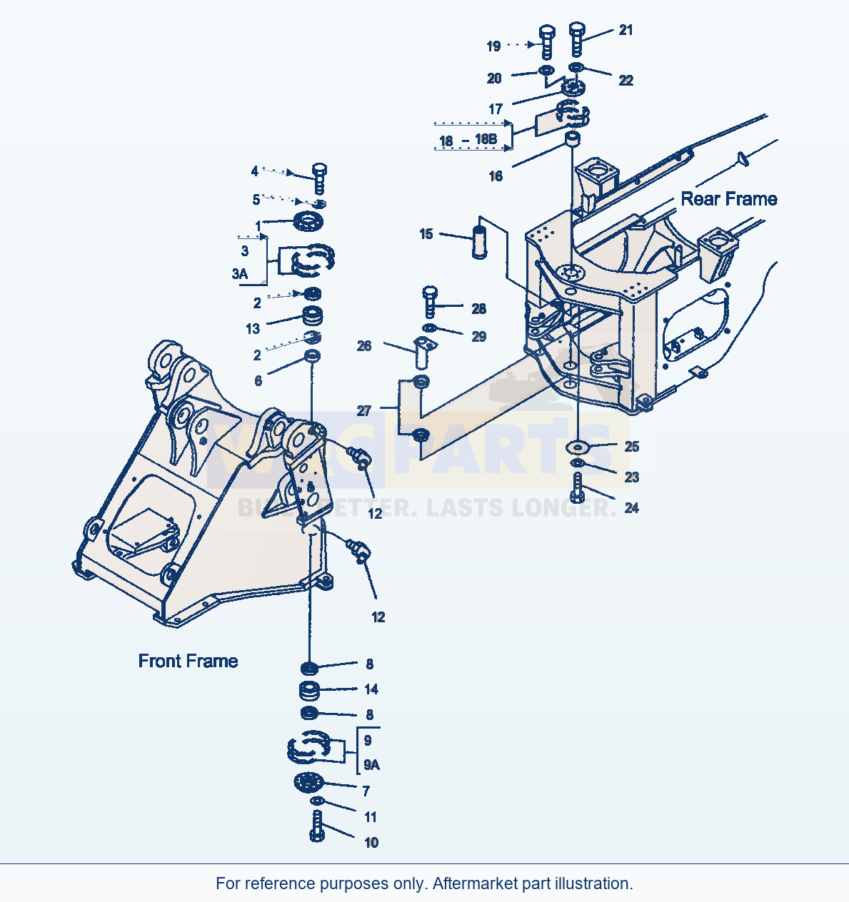 Komatsu WA470-5 Hinge (Gj2K2712) parts diagram