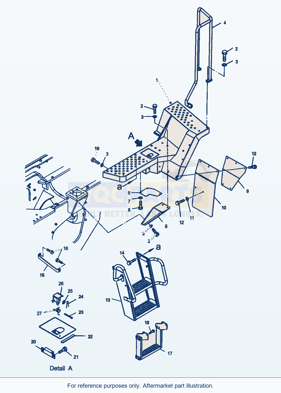 Komatsu WA470-5 Ladder (Gj2K2721) parts diagram