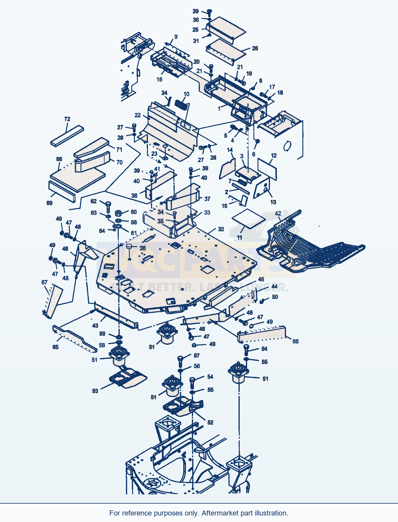 Komatsu WA470-5 Platform, Attaching Parts (Gj2K2723) parts diagram