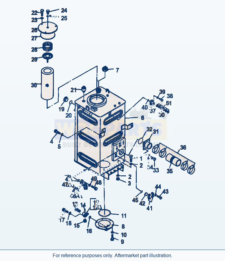 Komatsu WA470-5 Oil Tank (Gj2K2716) parts diagram