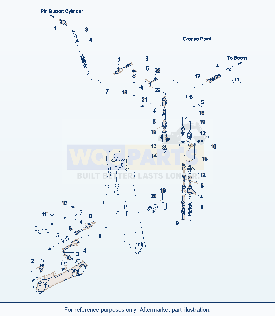 Komatsu WA470-5 Central Lubrication (Gj2K3067) parts diagram