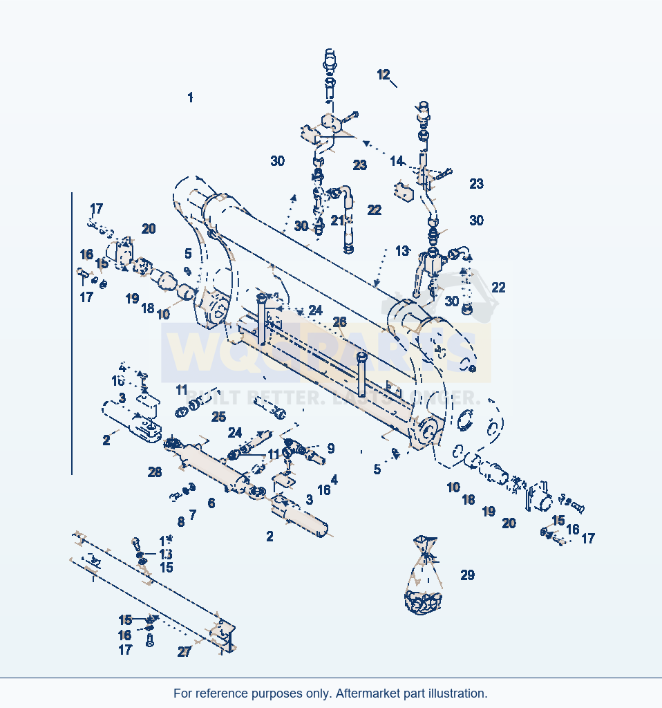 Komatsu WA470-5 Quick Change Device (Gj2K2164) parts diagram