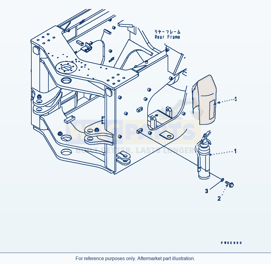 Komatsu WA470-5 Fire Extinguisher (English) parts diagram