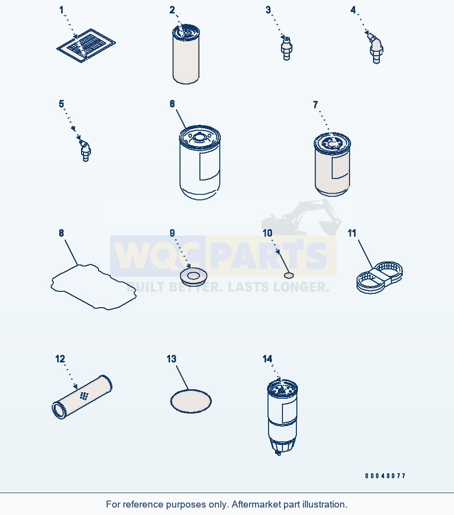 Komatsu WA470-5 Spare parts diagram