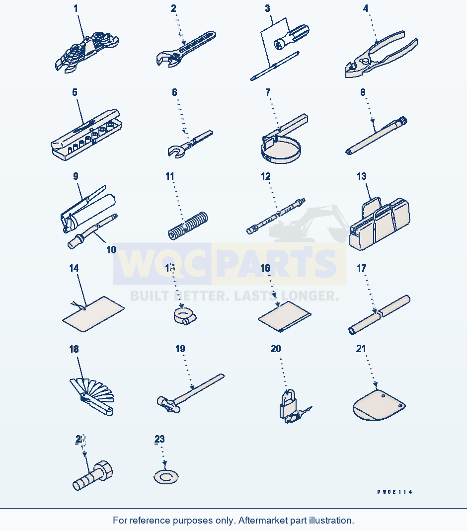 Komatsu WA470-5 Tool (With Vandalism Protection) parts diagram