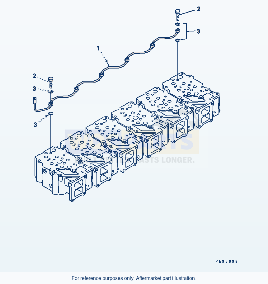 Komatsu WA470-5 Air Vent Piping(#310001-) parts diagram