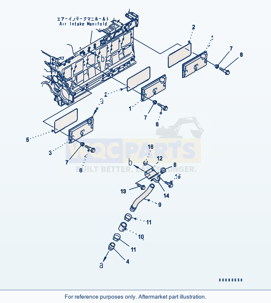 Komatsu WA470-5 Camfollower Cover (With Oil Filler)(#322166-) parts diagram