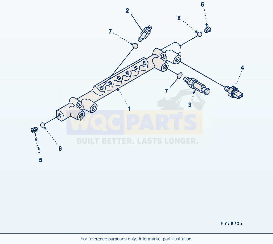 Komatsu WA470-5 Common Rail (Inner Parts) parts diagram