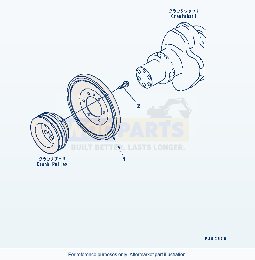 Komatsu WA470-5 Damper(#310001-) parts diagram