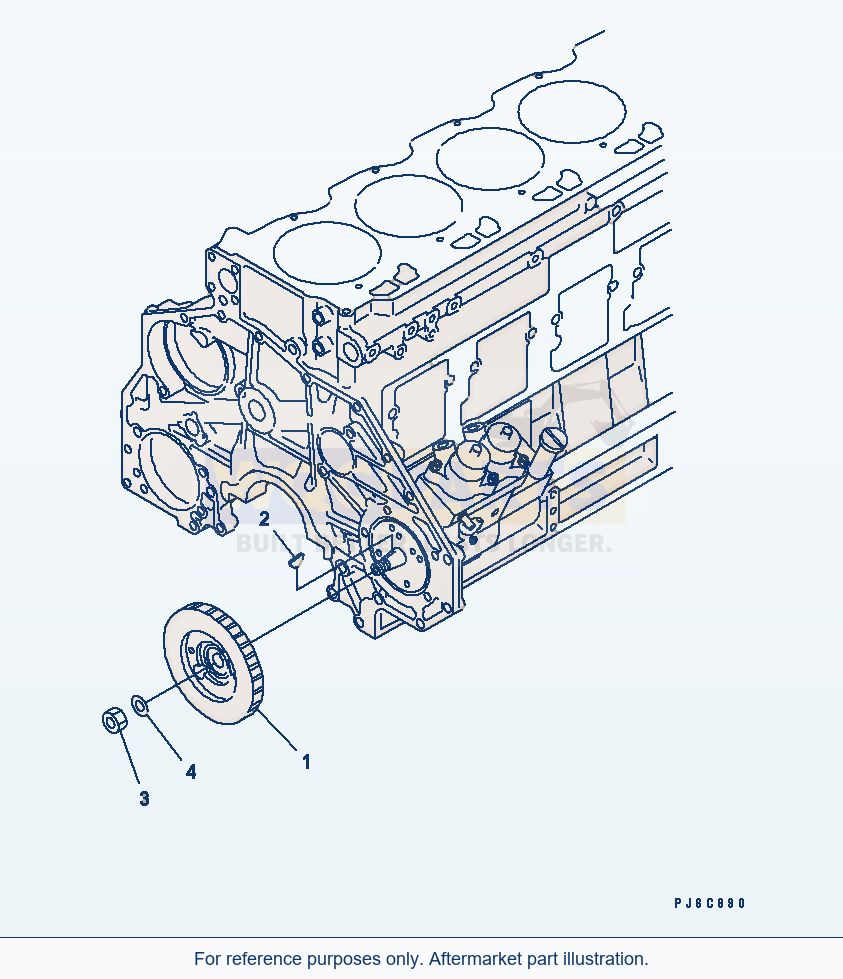 Komatsu WA470-5 Fuel Supply Pump Drive(#310001-) parts diagram