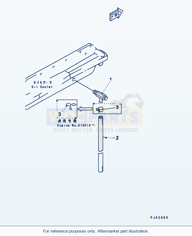 Komatsu WA470-5 Water Drain Valve(#310001-) parts diagram