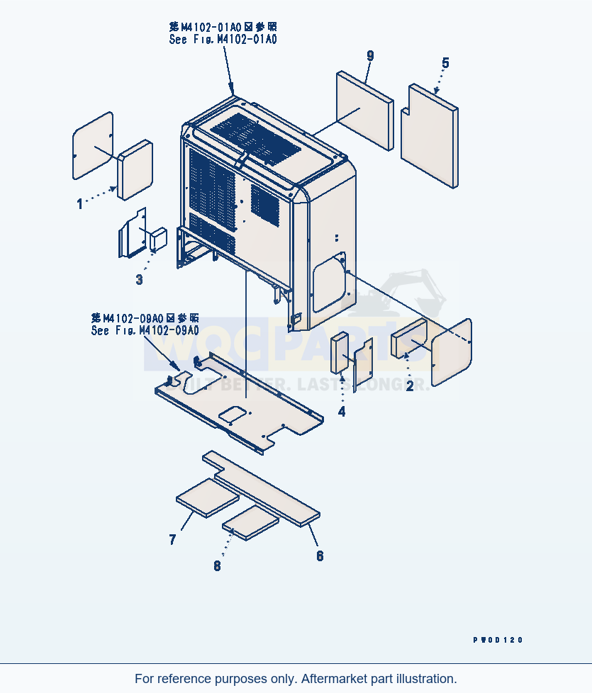 Komatsu WA470-5 Bulkhead (Sheet) Serial 70001-UP parts diagram
