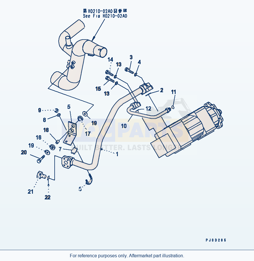 Komatsu WA470-5 Hydraulic Pump (Hydraulic Line) Serial 70001-UP parts diagram